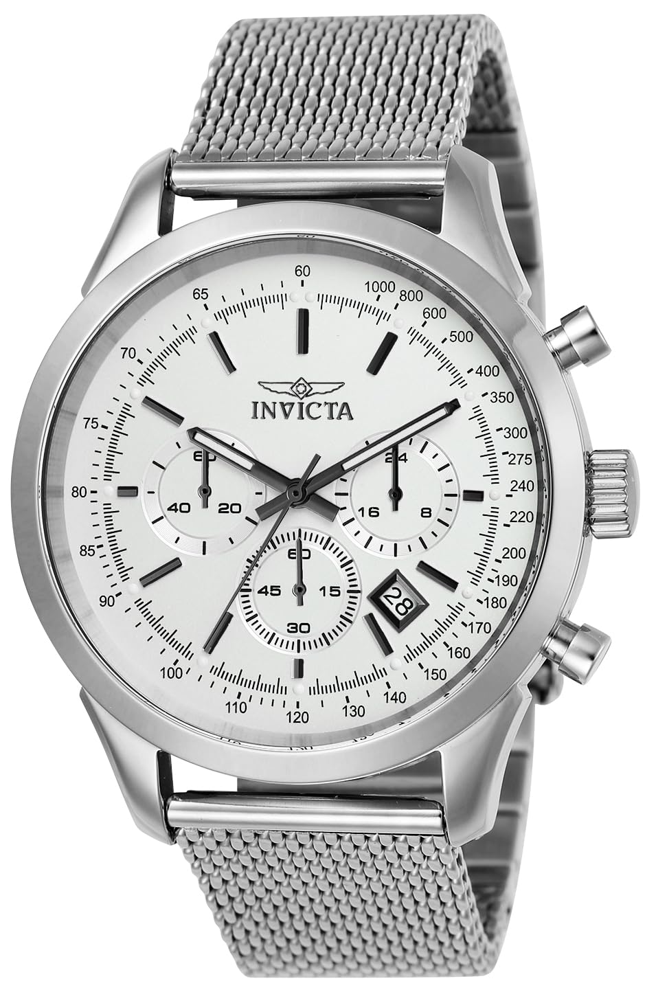 Invicta Speedway Montre Homme Mouvement à Quartz en Acier Inoxydable - 45mm