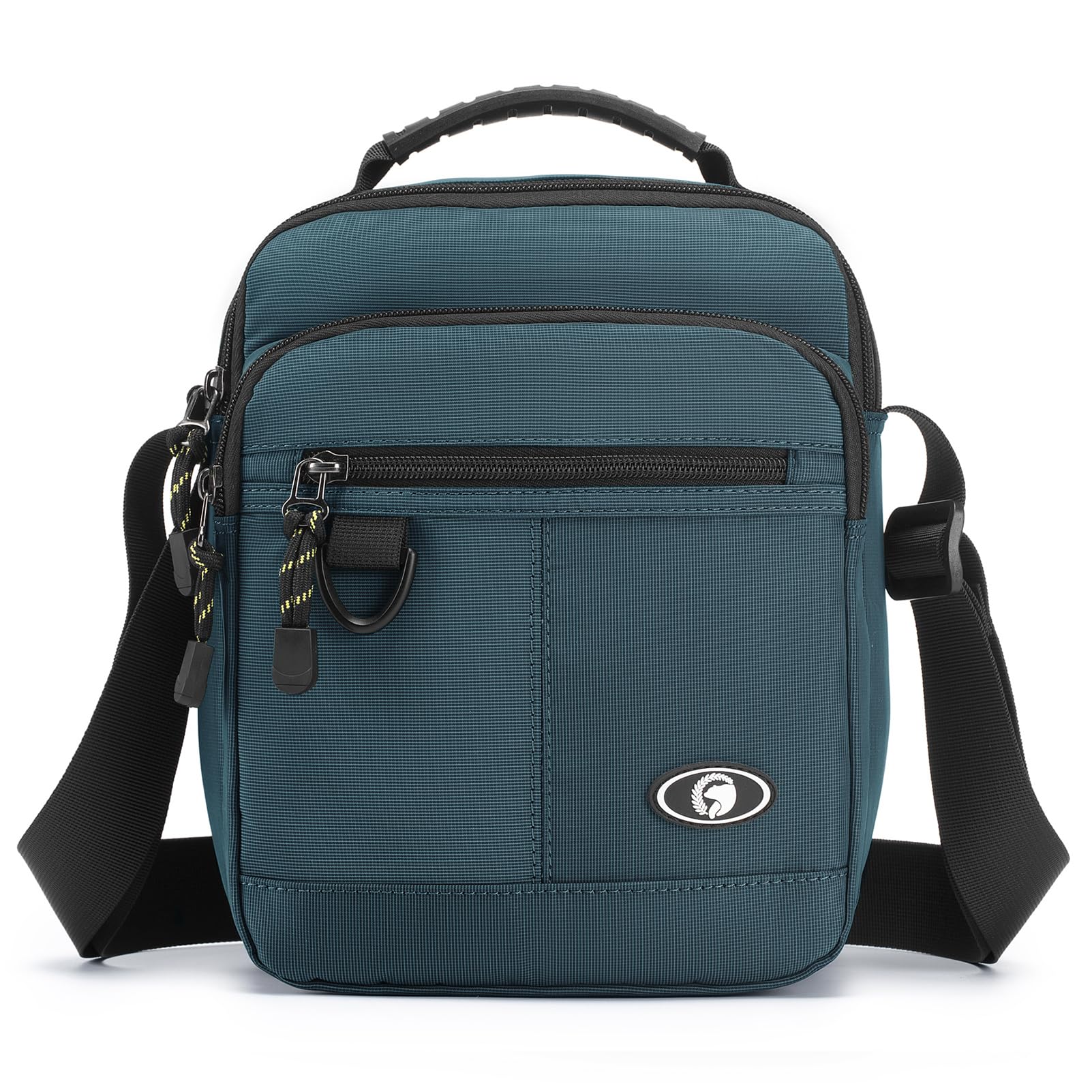 BAGZY Sacoche Homme Bandouliere Sacoche Homme Sac a Main Oxford Sacoche Tablette Pochette Epaule Homme Besace de Voyage école Travail Sac Porté épaule Sport Bourse Pochette Cartable