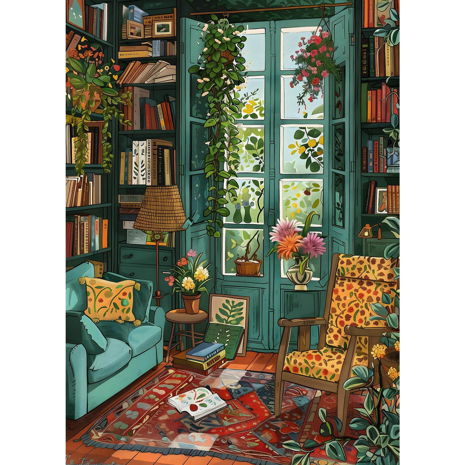 TangComplete Puzzle 1000 Pieces Adultes Puzzle Adulte 1000 Pièces Jeu D'Intelligence De l'art De La Décoration Moderne Jeu Cadeau Unique, Puzzles 1000 Pièces, Étude Confortable