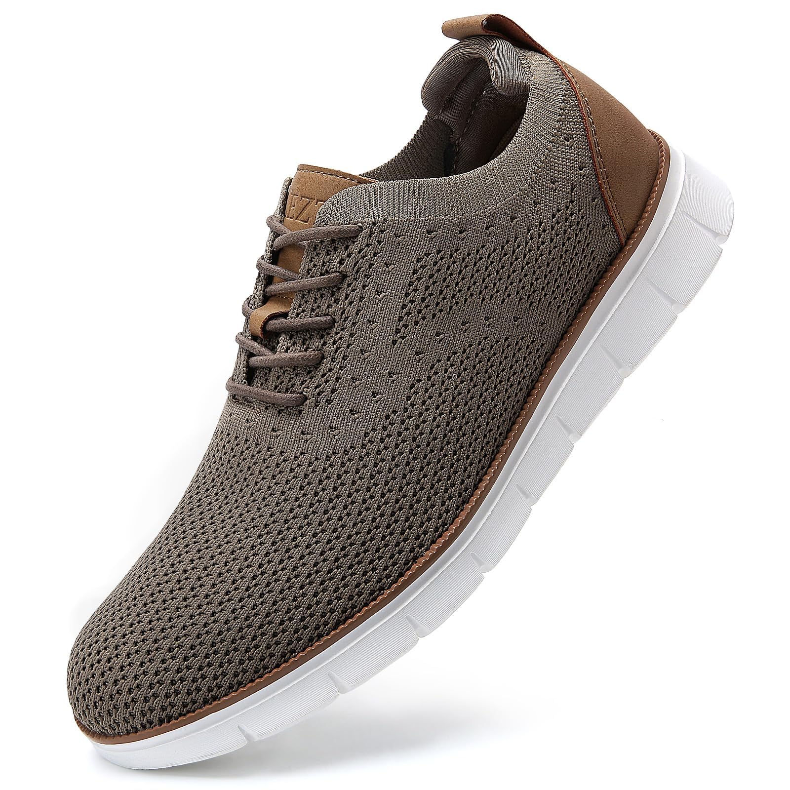LEZTA Baskets Homme Élégantes et Confortables Style Oxford, Chaussures Ville en Mesh Respirant pour Bureau Sport et Marche
