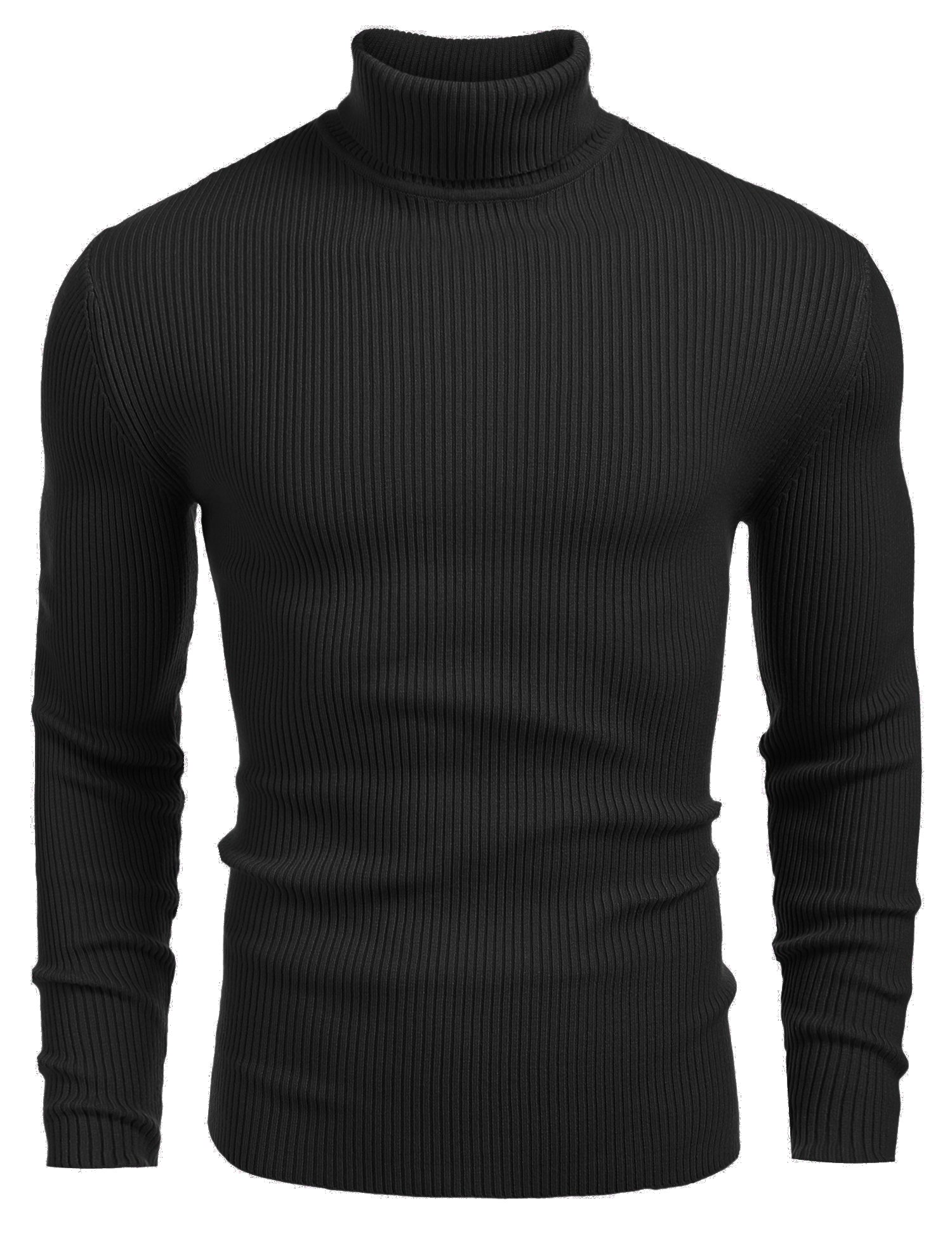 COOFANDY Pull à Col Roulé pour Homme Coupe Slim Pull en Maille Fine Col Roulé Casual Basic Pull pour Homme