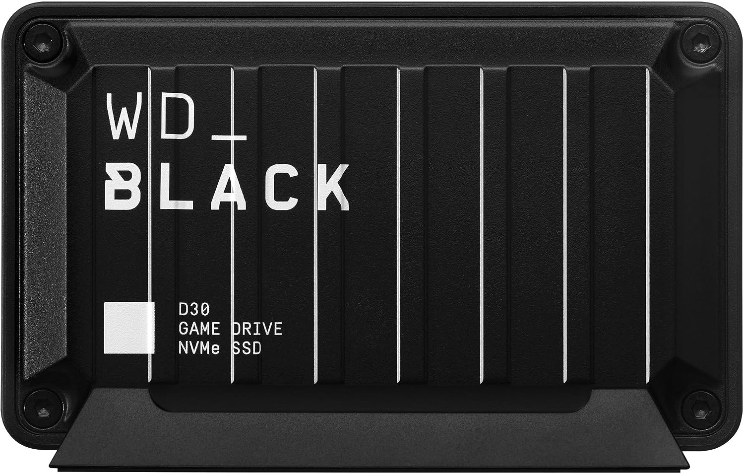 WD_BLACK D30 2 To Game Drive SSD, Disque SSD Externe, des vitesses allant jusqu'à 900 Mo/s, Portable SSD, Compatible avec Playstation 5 et Xbox Series X|S, pour la vitesse et le stockage, Noir