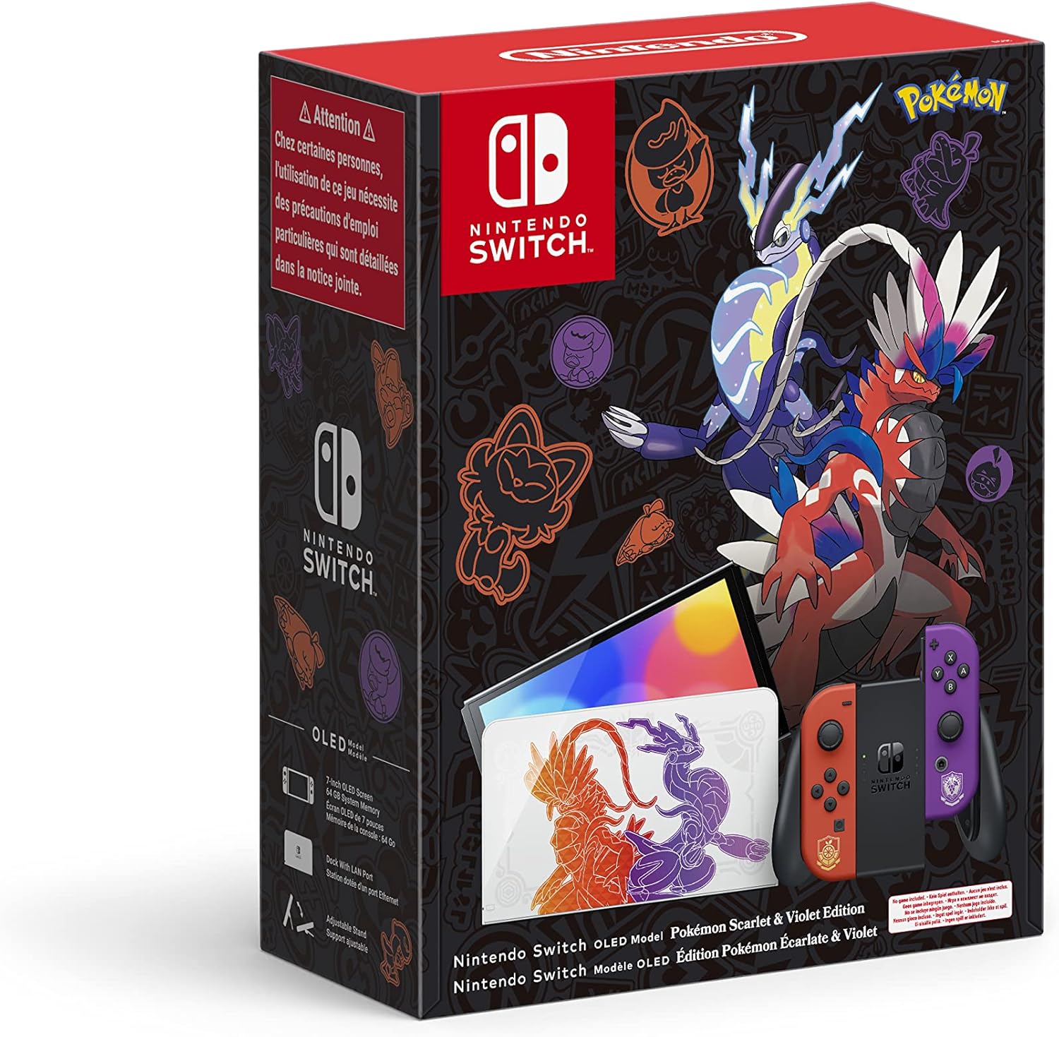 Nintendo Switch OLED Édition Pokémon: Écarlate + Violet