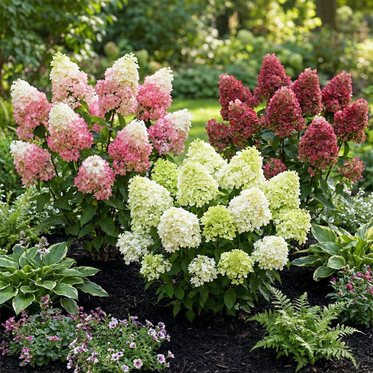 Hortensia à Planter - Hydrangea Paniculata Collection Rustiques - 3 Plantes | Plantes Vivaces Exterieur, Naturelle Plantes de Hollande, Pour le jardin et le pot (pas de graines, non artificielle)