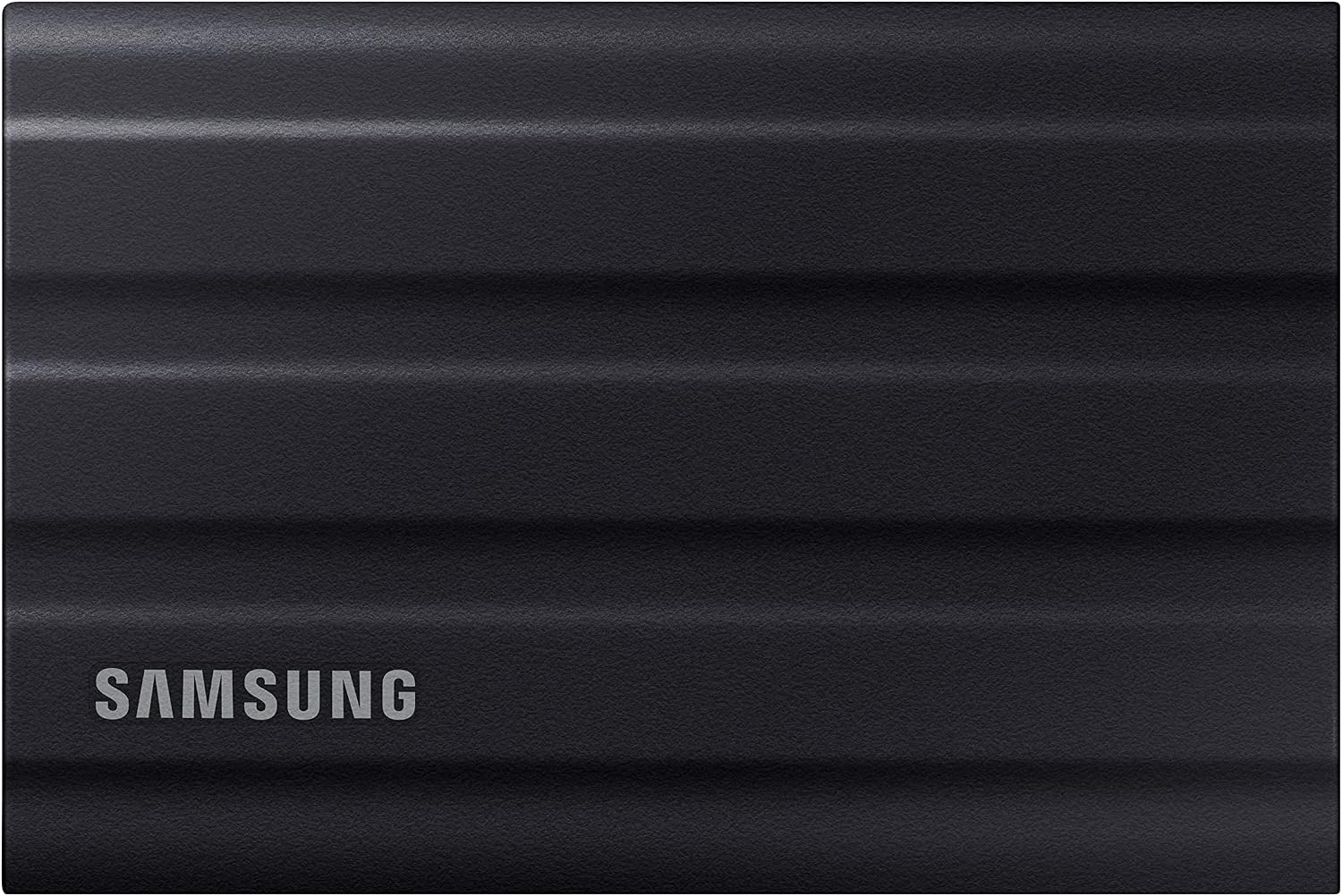 Samsung SSD Externe T7 Shield, 4 To, Noir, MU-PE4T0S/EU, vitesse de lecture/écriture jusqu'à 1050Mo/s, USB 3.2 Gen 2