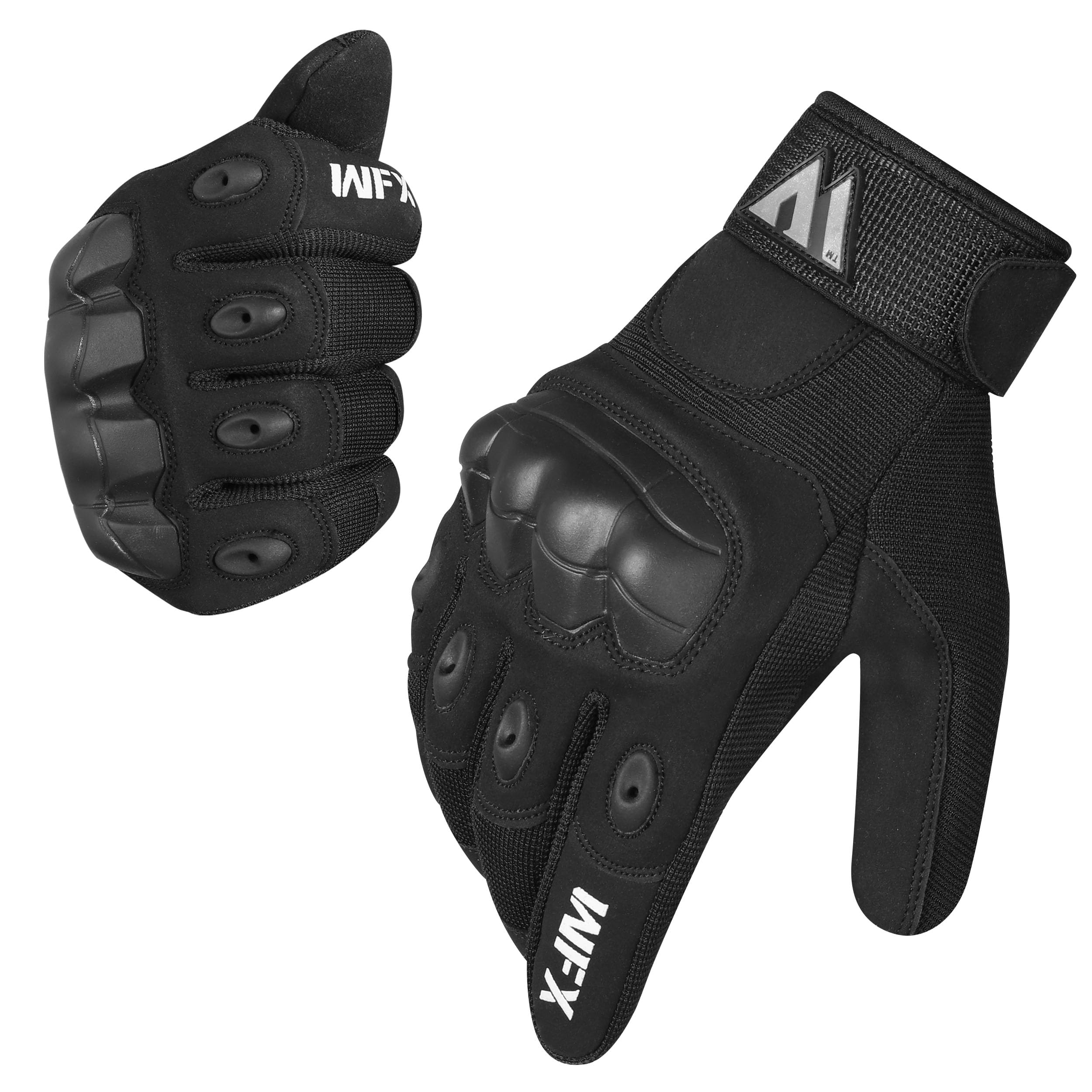 WFX Gants de Moto pour écran Tactile - Respirants - pour équitation, Course sur Route, Escalade, Motocross, Cyclisme, BMX, VTT, Homme et Femme