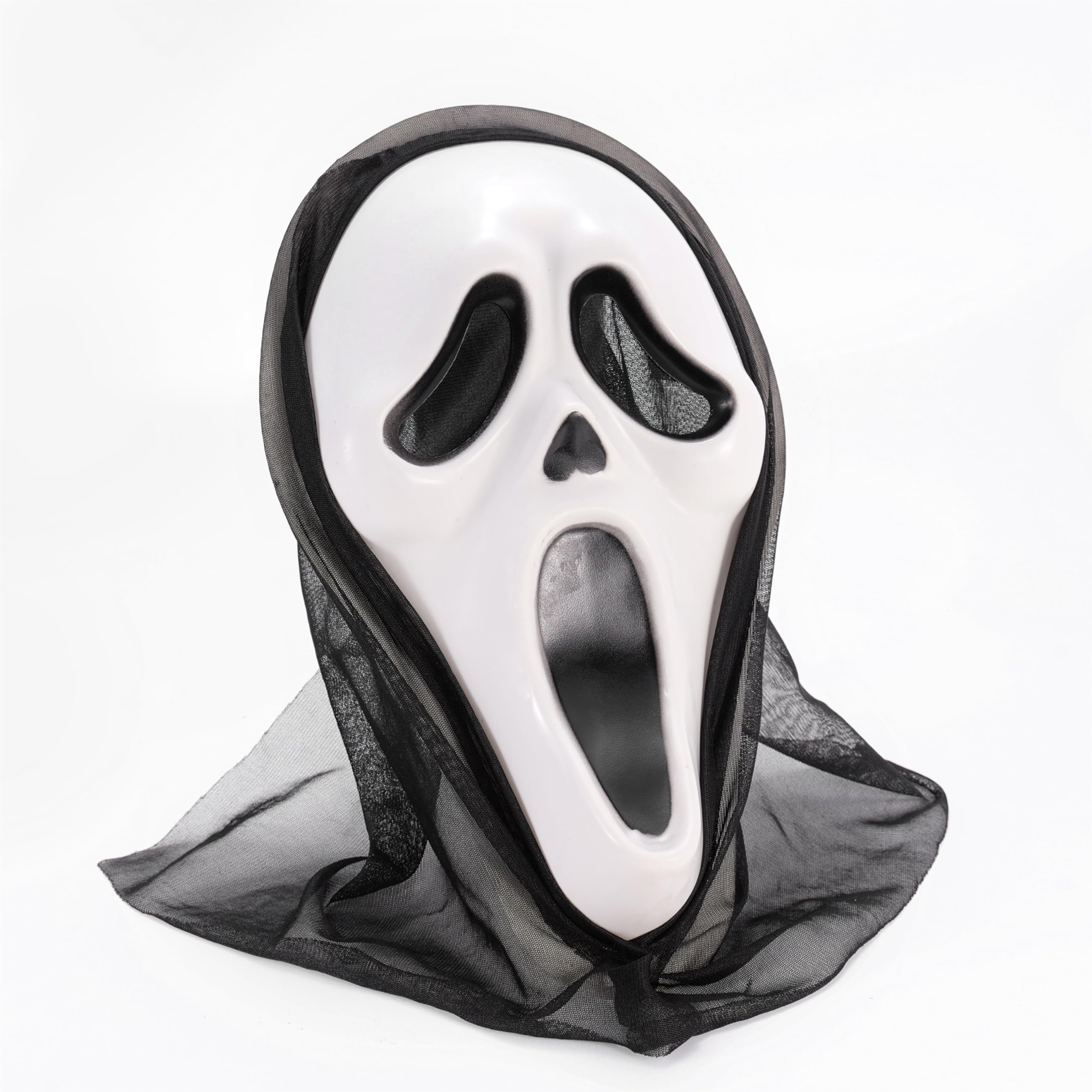 FASCHINFEVER Masque fantôme – Masque pour déguisement – Déguisement d’horreur Ghostface pour Halloween et carnaval pour homme et femme
