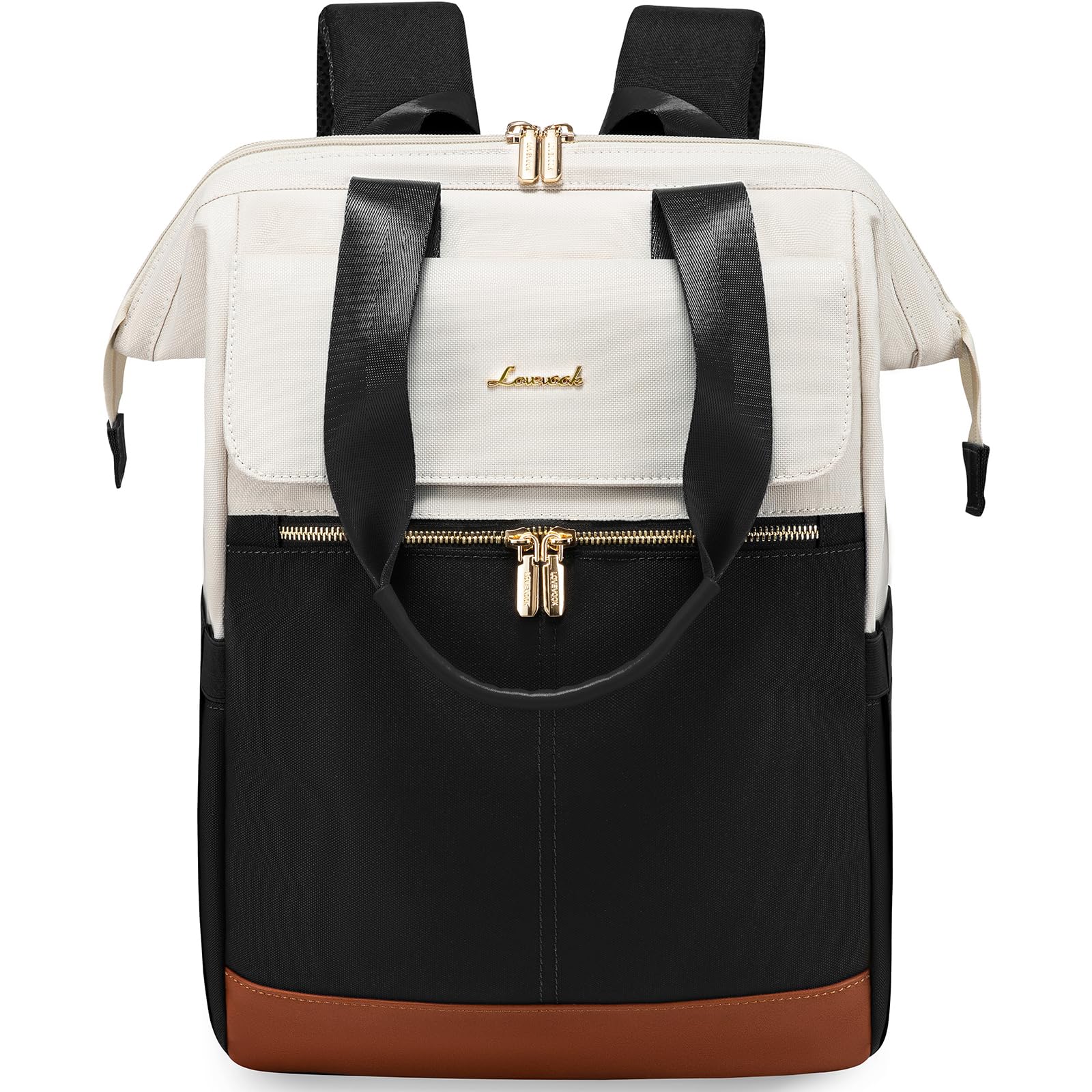 LOVEVOOK Sac à dos, pour femme, ordinateur portable, sac d'école, étanche, 17,3 Zoll, Décontracté