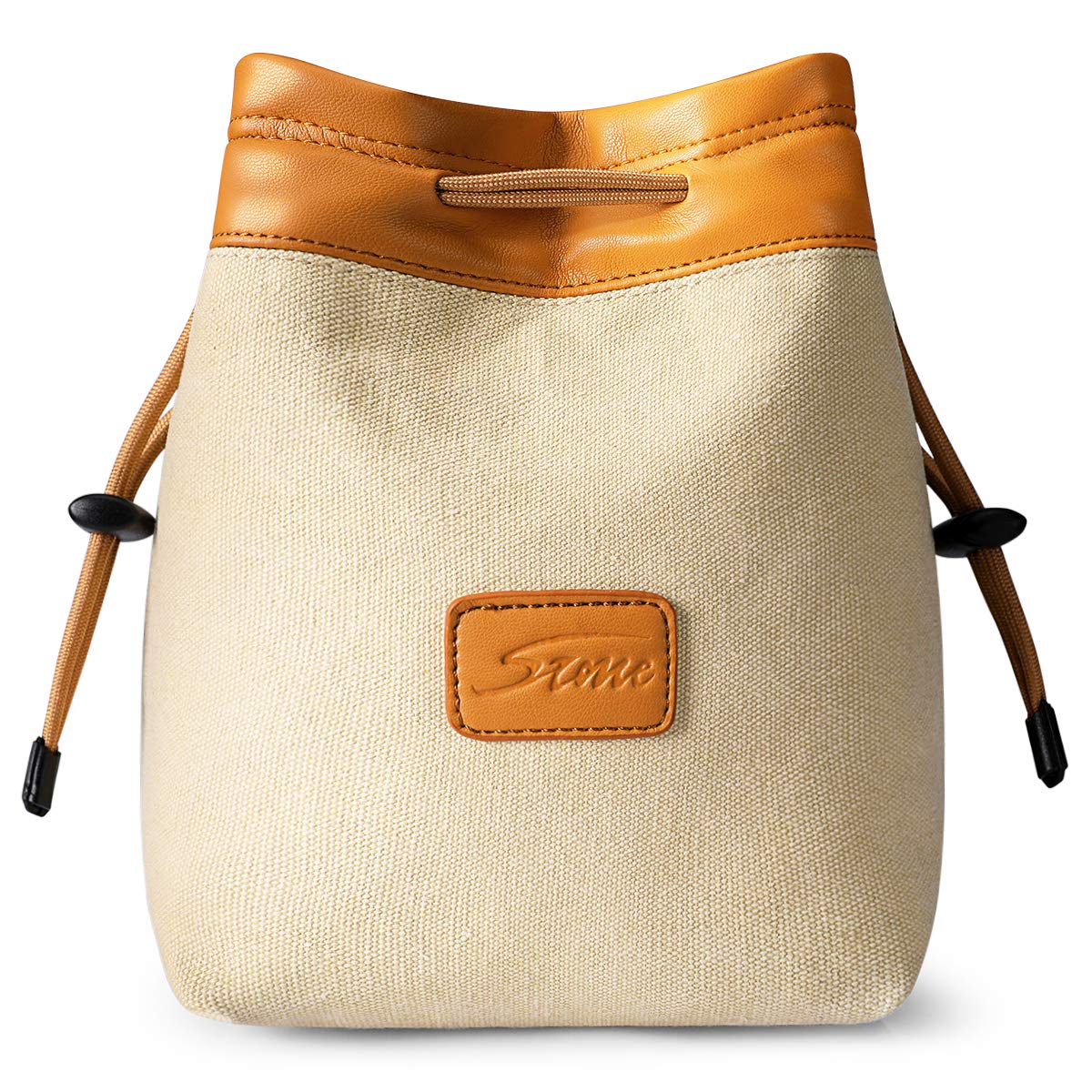 S-ZONE - Sac souple pour appareil photo reflex numérique avec cordon de serrage, compatible avec Canon, Nikon, Sony