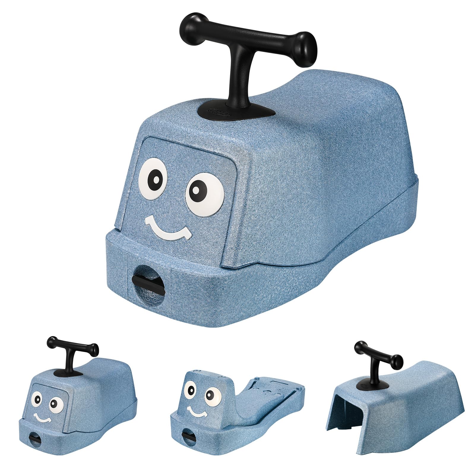 MAMIZO Voiture Enfant, Trotteur bébé, Porteur Enfant de 1+ an, Poussette bébé, Voiture Bebe avec Rangement, Véhicule à roulettes Bebe, avec 4 360° Roues silencieuses, EPP, Max 20 kg, Indoor, Bleu