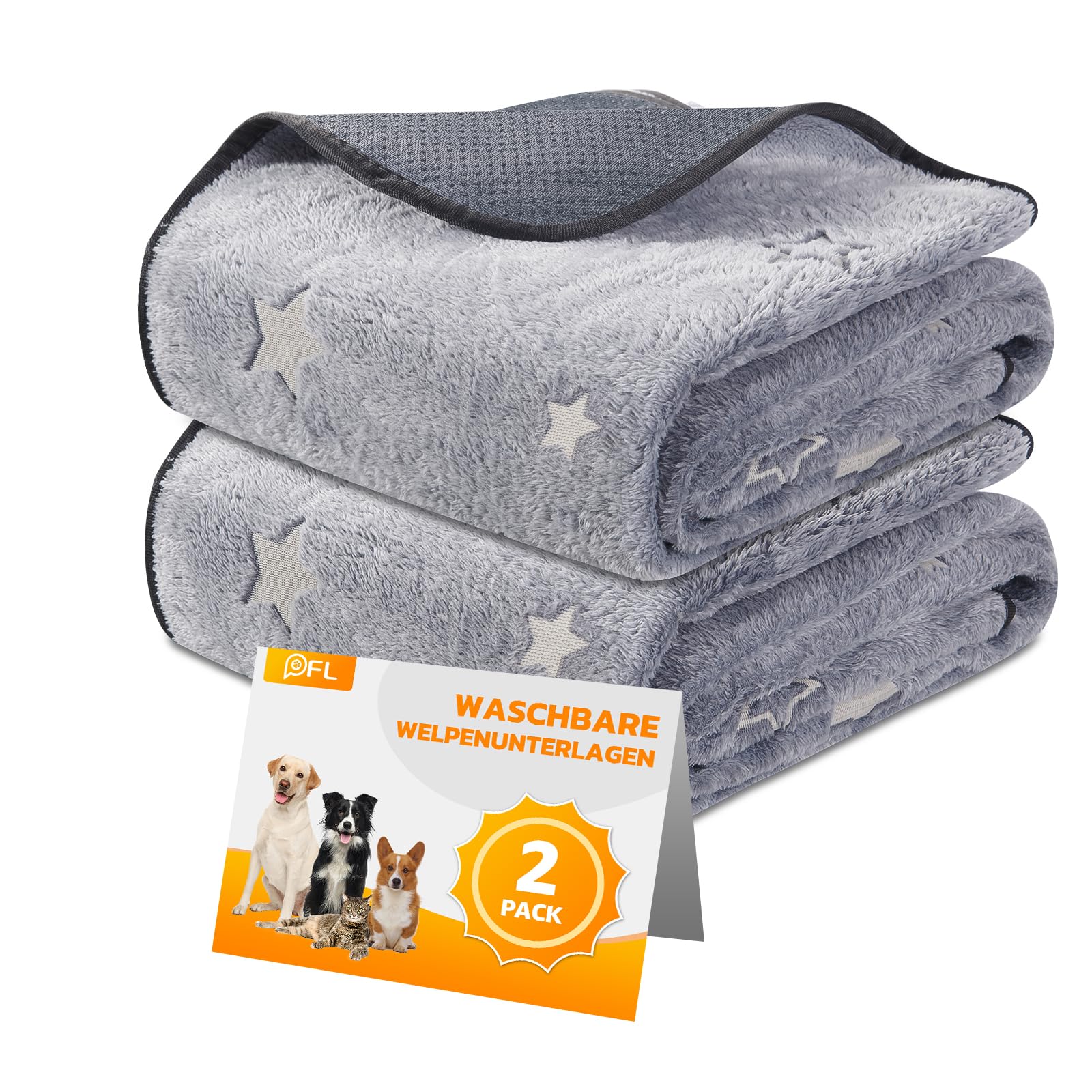 PICK FOR LIFE Tapis d'urine pour animaux de compagnie Lavable Tapis d'entraînement pour chiots Tapis pour chiens Absorption rapide Tapis d'hygiène pour animaux pour chiots Chiens âgés ou incontinents
